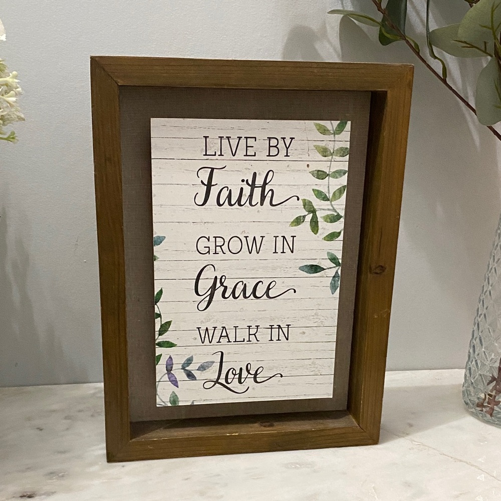Hobby Lobby Live by Faith Wall Art - Brown and Green